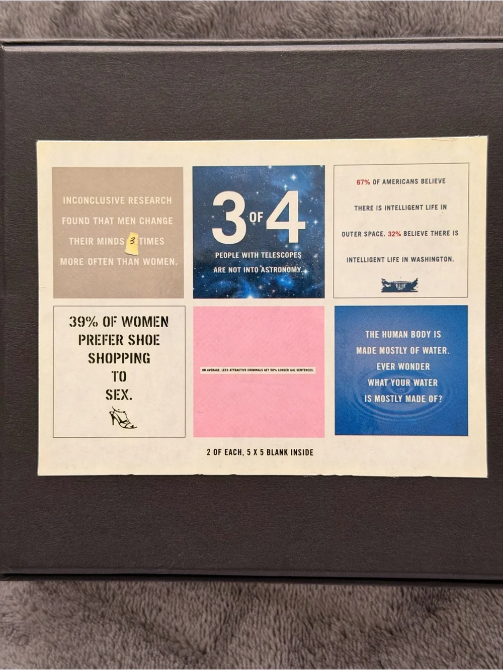 Kenneth Cole Blank Notecards w/ envelopes